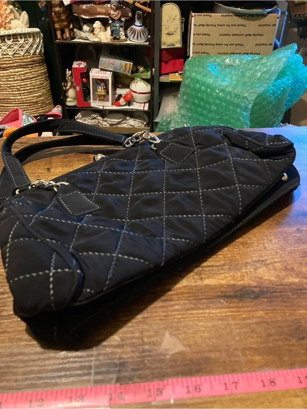 Vera Bradley classic black arm purse